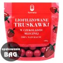 Liofilizowana truskawka z jogurtem w czekoladzie mlecznej 100g opakowanie bag