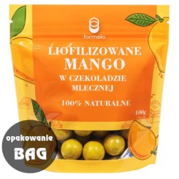 Liofilizowane mango w czekoladzie mlecznej 100g opakowanie bag